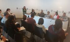 El taller se inici� con una reuni�n con los diecinueve alumnos en la sala de prensa del Concello lalinense.