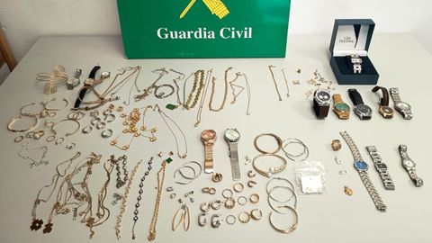 Material incautado en el registro