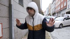 Imagen del joven nedense tomada el d�a 9 de diciembre ante los juzgados. 