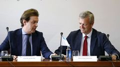Jes�s Gamallo junto al vicepresidente de la Xunta, Alfonso Rueda