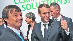 Hulot y Macron, el pasado noviembre en Bonn