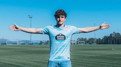 El atacante del Celta Juvenil A Jorge P�rez-Lafuente.