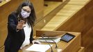 La vicepresidenta de la Generalitat Valenciana, M�nica Oltra, durante una comparecencia en las Cortes