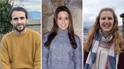 De izquierda a derecha, Samuel Fern�ndez, Mar�a Lourdes Vell�n y Sabela Rivas