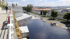 El antes y el despu�s del derribo de la nave vac�a del mercado de Ferrol