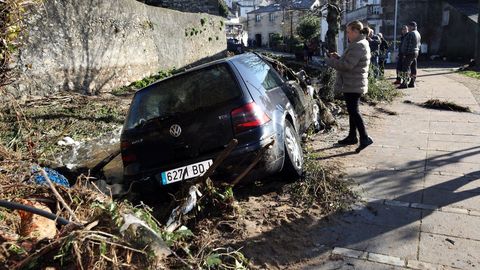 Las consecuencias de la tromba de agua en Viveiro