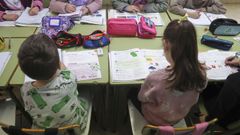 En las aulas del colegio Luis Vives, los libros contin�an siendo el principal material did�ctico