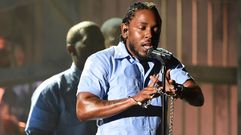 ACtuaci�n de Kendrick Lamar durante la gala