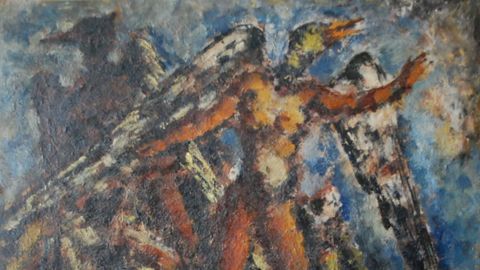 Fragmento del cuadro de Arturo Souto localizado en París