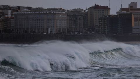 La borrasca Ingrid, a su paso por A Coru�a