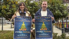 Los concejales Samanta Barreira y Manuel Lorenzo presentaron la Feira do Nadal de Vern.