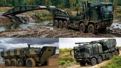 Los tres veh�culos militares que producir� Indra en su planta de As Pontes