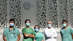 El equipo de Juanatey que registra el covid-19 en el hospital de Santiago