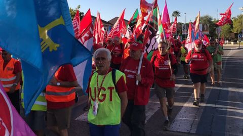 Marcha de jubilados reclamando pensiones dignas