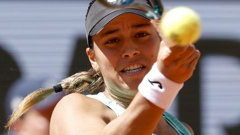 Jessica Bouzas, durante el reciente torneo de Roland Garros