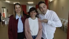 Sonia Estvez, Montse Terceiro y scar Abelleira, afectados por dao cerebral y miembros de la Rede Cidadana Activa