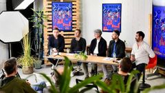 Acto de presentaci�n de la superproducci�n teatral, en O Grove