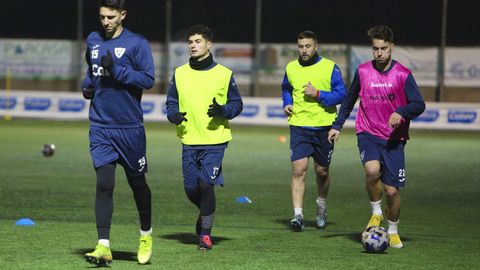 Entrenamiento del Bergantios a puerta cerrada