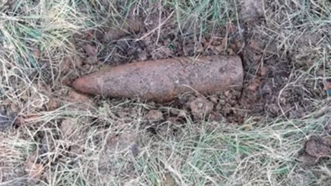 Proyectil de la Guerra Civil encontrado en Oviedo