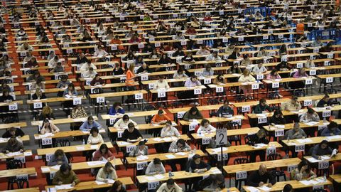 Foto de archivo de una oposicin del Sergas en Silleda, en febrero del ao pasado