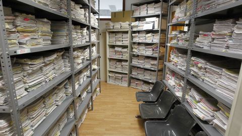 Acumulaci�n de documentos y expedientes en los juzgados de A Coru�a.