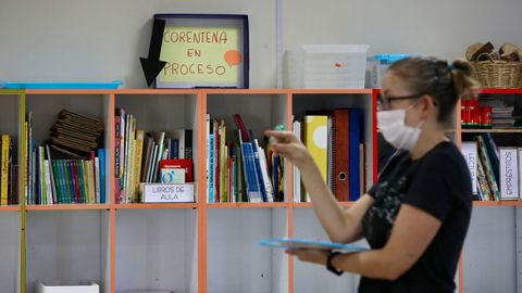 Comienzo de curso en el CEIP Lpez Ferreiro de Santiago