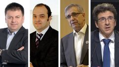De izquierda a derecha: Santiago Carb�, Jos� Carlos D�ez, Jos� Antonio Herce y Joge Sicilia