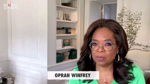Oprah Winfrey en su aparici�n en el concierto 'One World: Together at Home'
