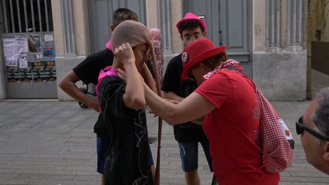 Imgenes del Maratason infantil de la Festa da Dorna de Ribeira