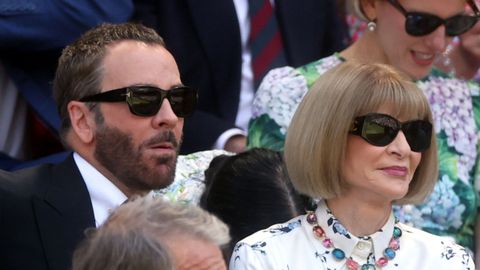 El diseador Tom Ford con Anna Wintour