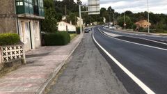 Tramo de la N-VI en Corti��n