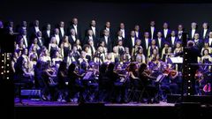 La Coral Casablanca, en el auditorio del parque de Castrelos.