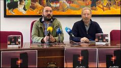 Diego Fern�ndez y Manuel Blanco en la presentaci�n del Arenteiro Fotogr�fico
