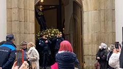 Accidentada procesi�n de san Mauro en O Barco