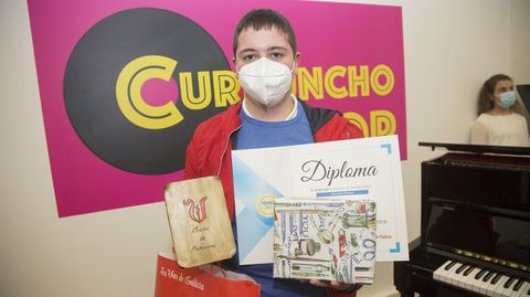 Segundo premio: Jess Manuel Rey, alumno do IES Monte Neme de Carballo 