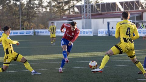 Marru meti� con este golpeo el �nico gol del Berganti�os en los �ltimos cinco partidos. Fue ante el Oviedo B, la semana pasada