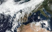 El hurac�n Pablo situado al oeste de Galicia