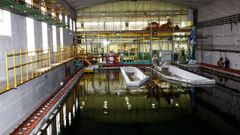 Canal donde se realizar� con una maqueta la posible reconstrucci�n del naufragio y las candicones del mar cuando se hundi�
