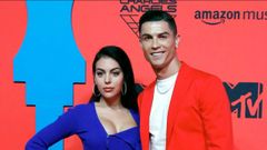 Georgina Rodrguez y Cristiano Ronaldo en una imagen de archivo del ao 2019