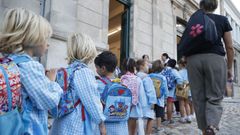 El colegio Eusebio da Guarda abre sus aulas en el primer da de clase