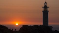 Una puesta en sol en punta Nariga, Malpica
