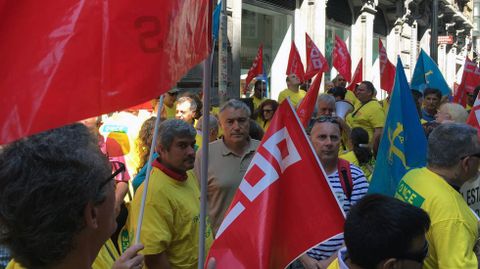 Concentracin de trabajadores de la ONCE.Concentracin de trabajadores de la ONCE