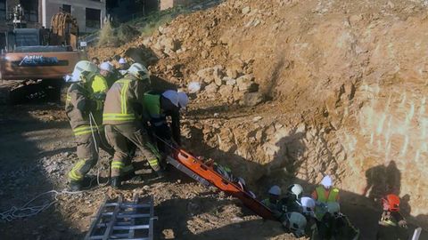 Trabajador herido en una obra en Oviedo