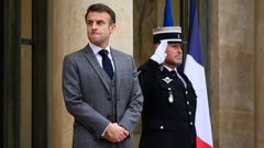 El presidente de Francia, Emmanuel Macron, este mi�rcoles en el Palacio del El�seo.