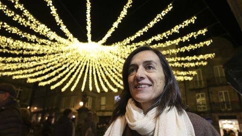 Conchita N��ez, durante sus recientes vacaciones en Santiago, su ciudad natal