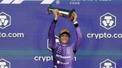 Kimi Antonelli, tras ganar el Gran Premio de Miami.