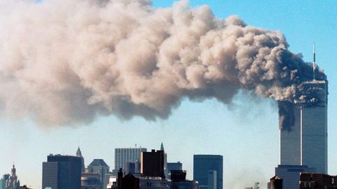 Imagen de archivo del atentado del 11 de septiembre del 2001 en Nueva York.