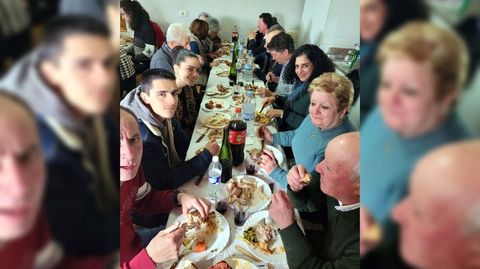 La comida reuni a diferentes generaciones de las familias