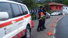 Voluntarios de Protecci�n Civil en Gij�n