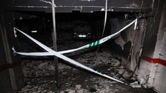 Da�os provocados por el incendio en la r�a do Pan